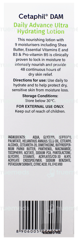 Cetaphil Dam Daily Advance Ultra Hydrating Lotion 100Gm